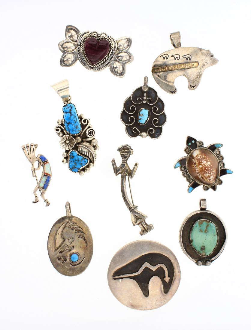 Vintage & Old Pawn Necklace & Pendant lot of 10 (1 of 2)