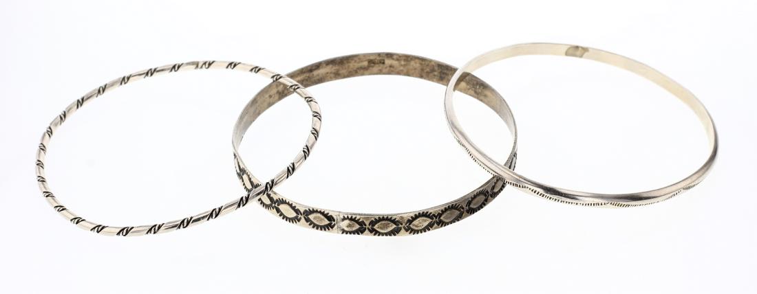 Vintage Bangle Bracelets Lot of Three (1 of 3)