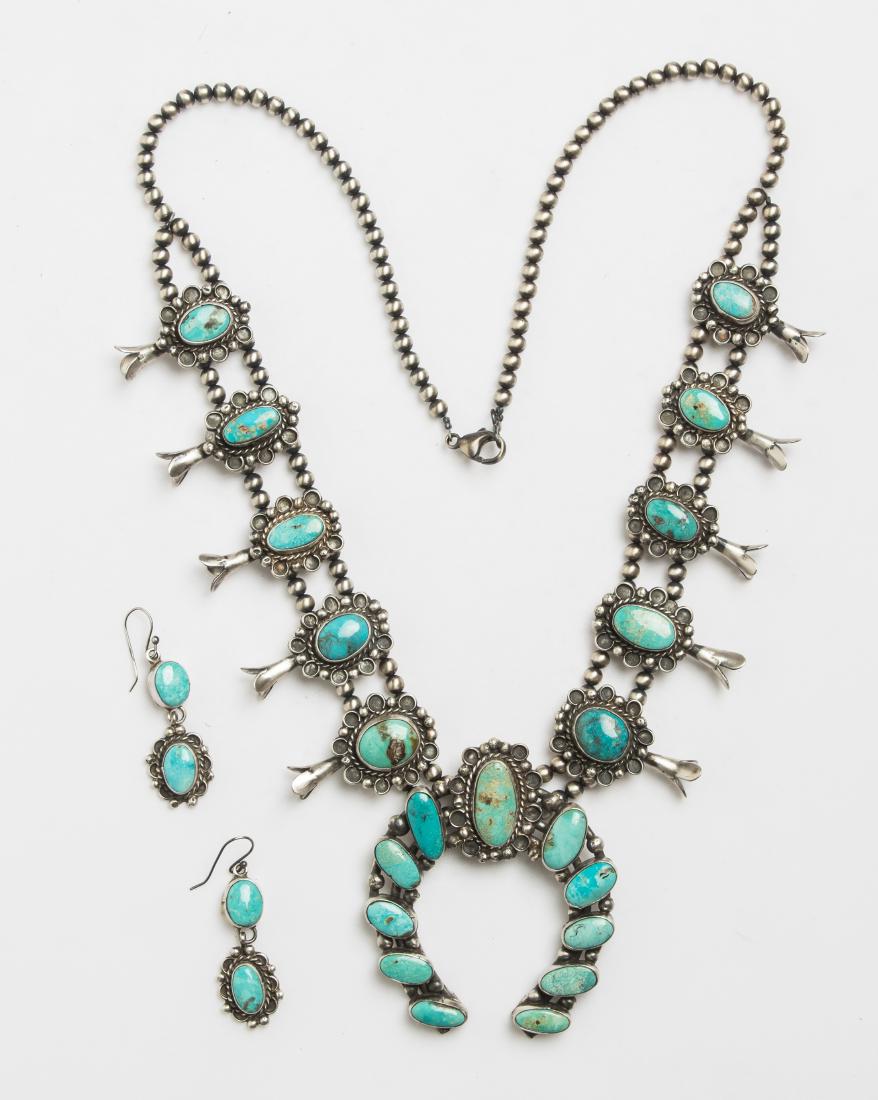 Ella Peter Contemporary Turquoise Squash Blossom (1 of 2)