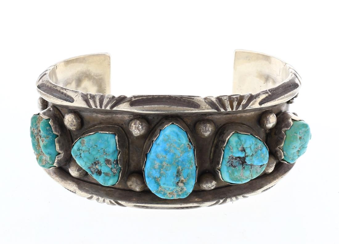 Kimmy Herald Old Pawn Freeform Nugget Turquoise (1 of 3)