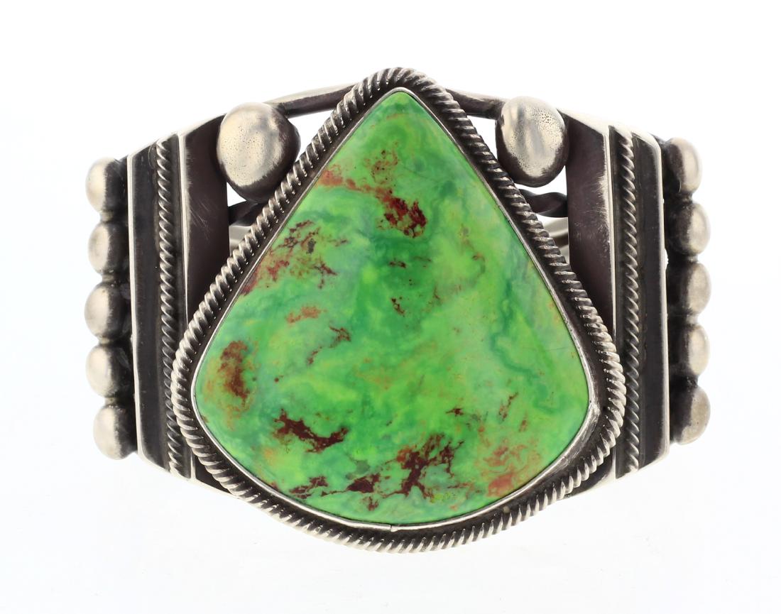 Rick Martinez Emerald Valley Turquoise Bracelet (1 of 3)