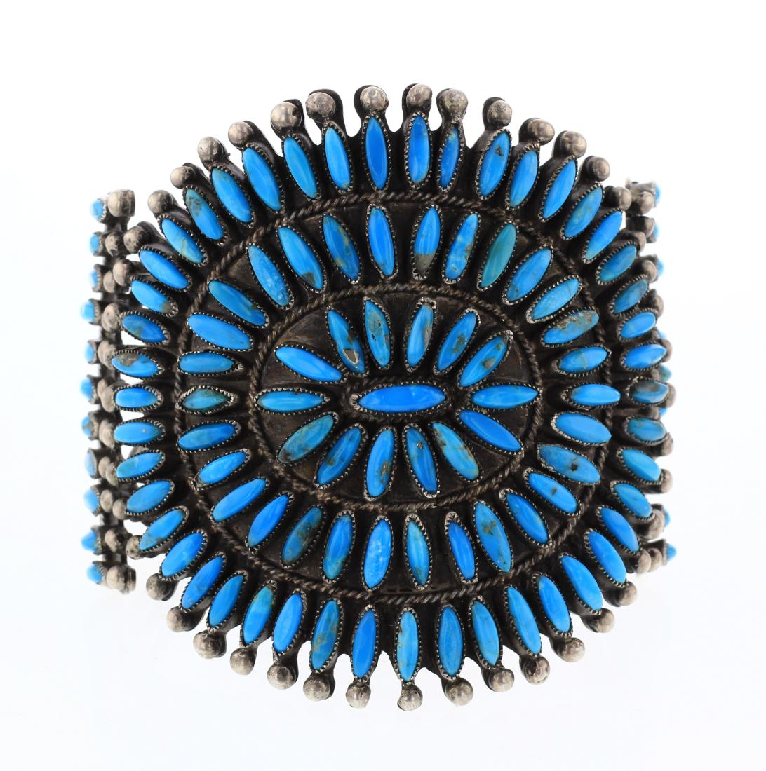 Old Pawn Sleeping Beauty Turquoise Petite Point Cluster (1 of 3)