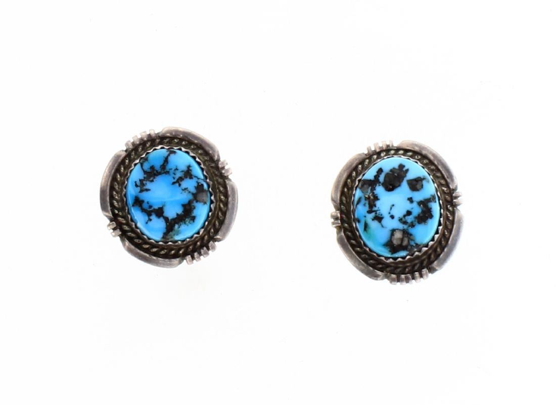 AM Vintage Turquoise Post Earrings (1 of 2)