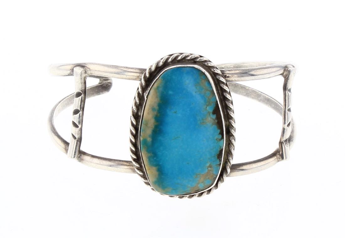 Vintage Turquoise Cuff Bracelet (1 of 3)