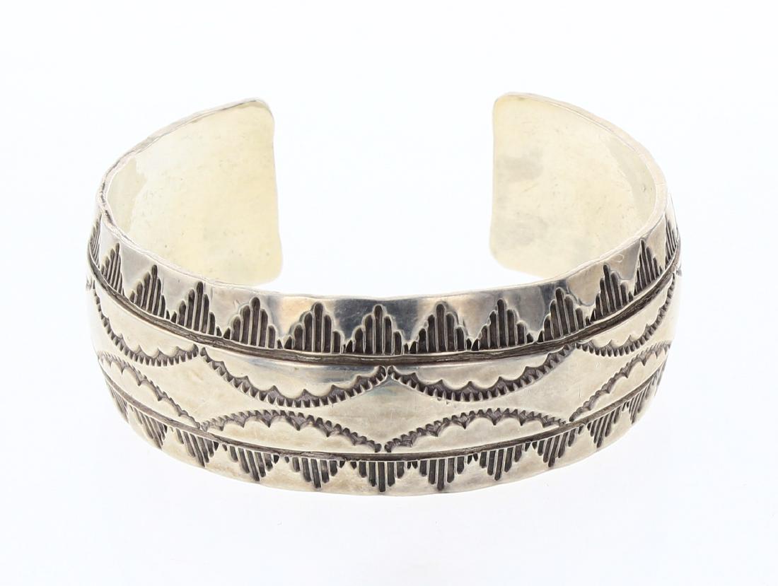 Vintage RB Overlay Heavy Stamp Bracelet (1 of 3)