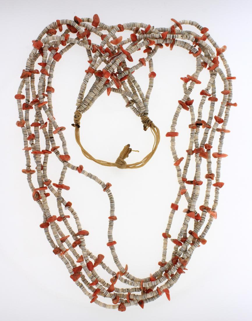 Old Pawn Coral & Shell Original Multi Strand Necklace (1 of 2)