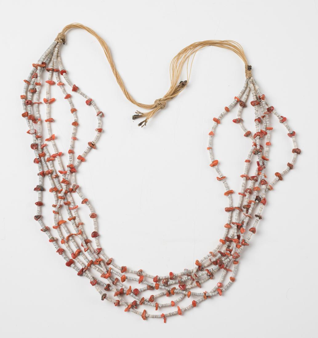 Vintage Shell & Coral Original Multi Strand Necklace (1 of 2)