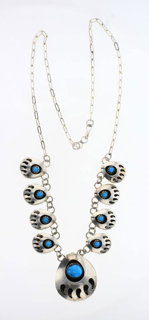 Vintage Turquoise Bear Claw Necklace Jun 01 2019 Billy The Kid Auction House In Nm - Turquoise Bear Claw Pendant Vintage Turquoise Bear Claw Necklace Jun 01 2019 Billy The Kid Auction House In Nm - Turquoise Bear Claw Pendant