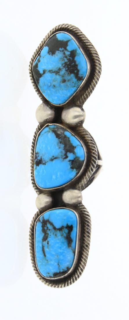 Rick Martinez Turquoise Twist Wire Large Drop Elongated (1 of 4)