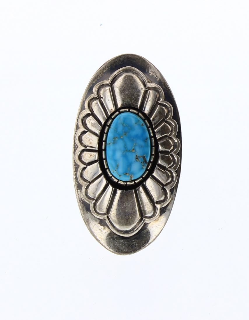 Benny Ramone Vintage Kingman Turquoise Heavy Stamp (1 of 3)