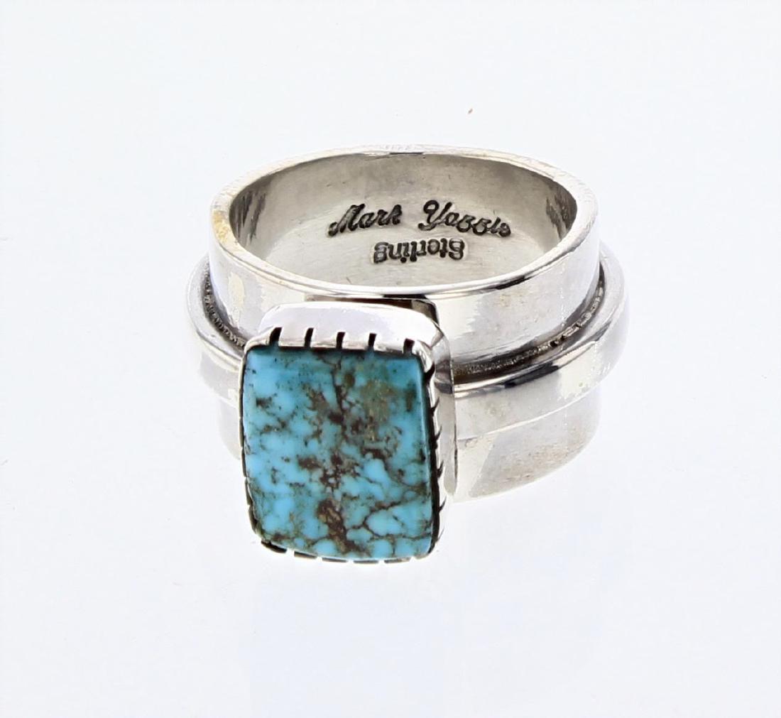 Mark Yazzie Turquoise Mountain Turquoise Ring (1 of 3)