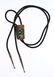 Old Pawn Turquoise Heavy Stamp Bolo Tie