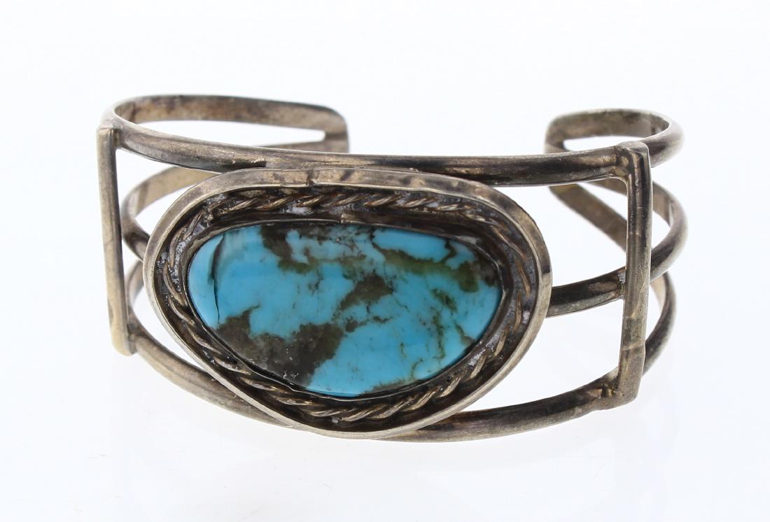 Old Pawn Turquoise Cuff Bracelet (1 of 3)