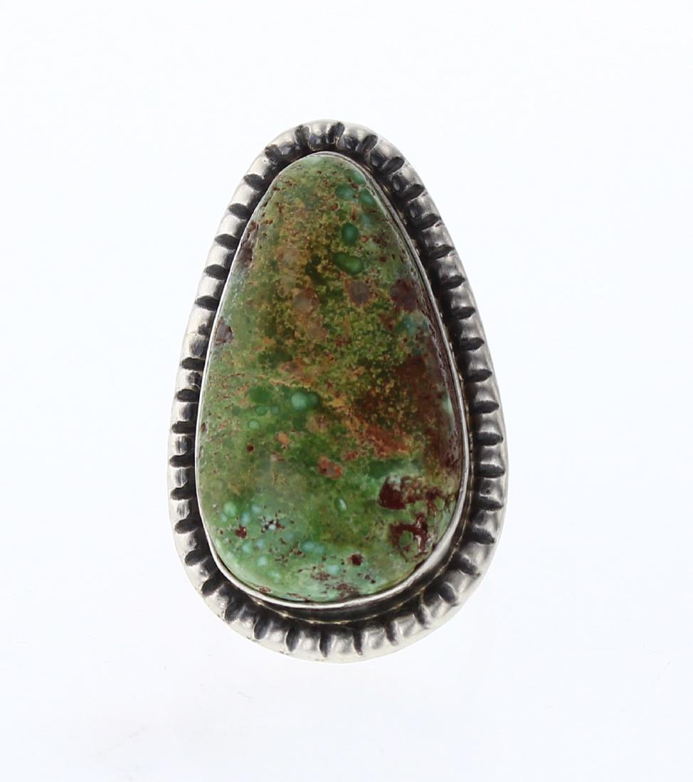 Ray Bennet Emerald Valley Turquoise Elongated Ring (1 of 4)