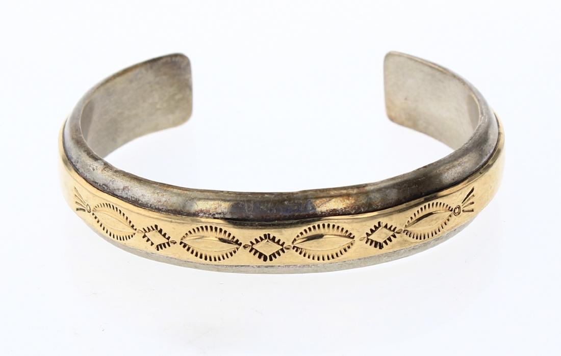 Hyson Craig Vintage 14K Gold over Silver Heavy Stamp (1 of 3)