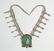 Old Pawn Turquoise & Coral Squash Blossom Necklace