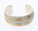 Marc Antia 14K Gold Over Sterling Heavy Stamp Cuff
