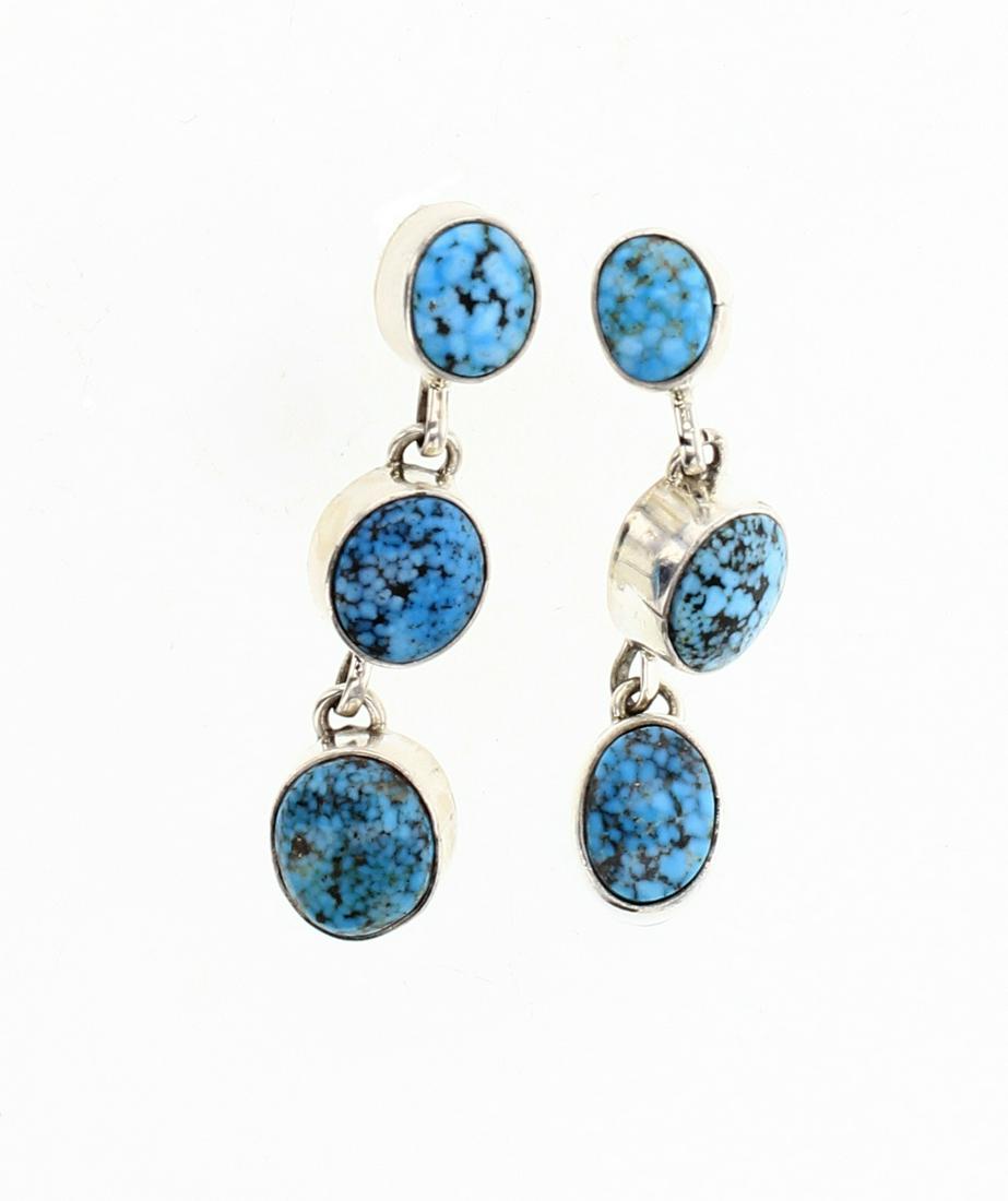 Paul Livingston Spider Web Kingman Turquoise Post (1 of 2)