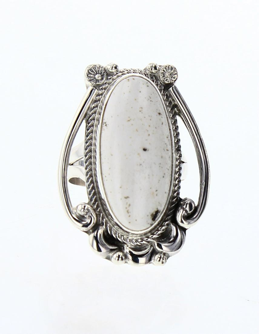 Contemporary White Buffalo Ring (1 of 3)