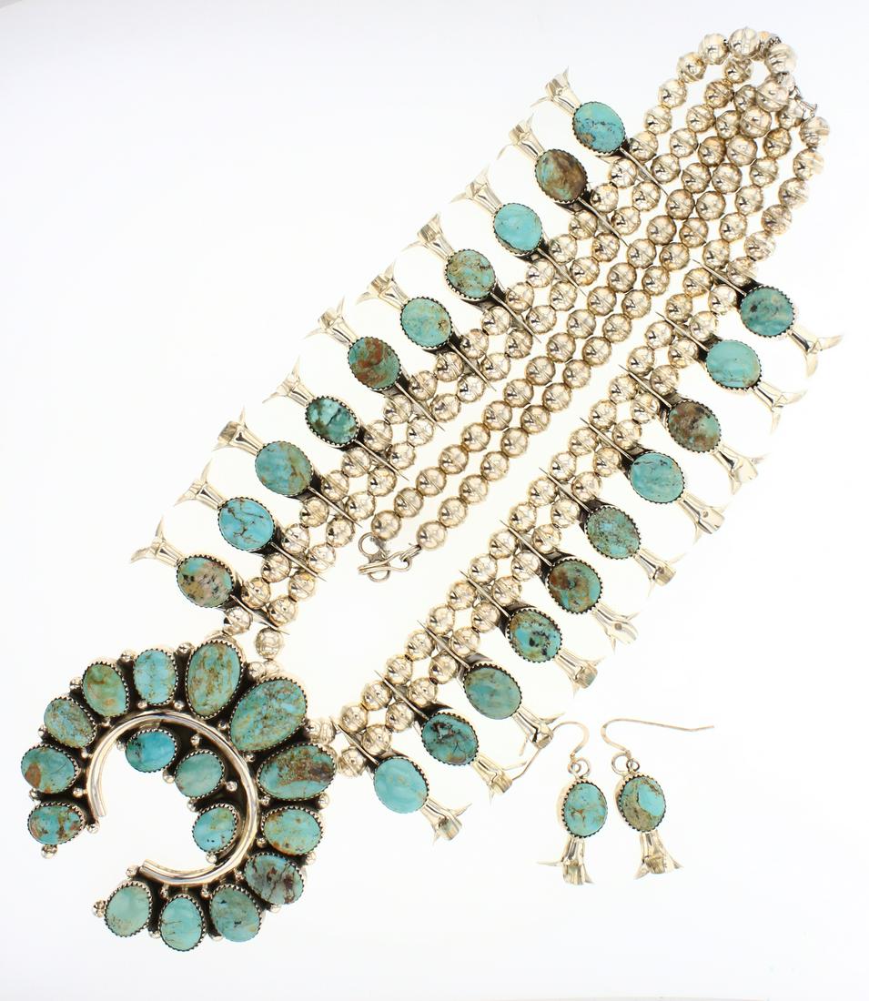 Charley Roanhorse Turquoise Mountain Turquoise Large (1 of 2)