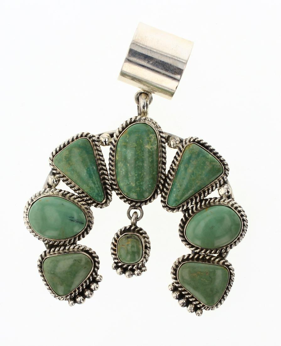 Marry Ann Spencer Emerald Valley Turquoise Naja Pendant (1 of 2)