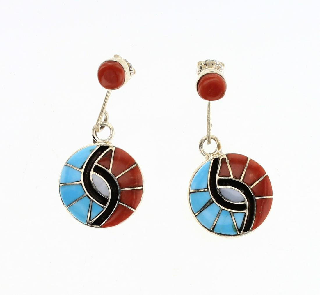 Amy Quandelacy Zuni Inlay Sleeping Beauty Turquoise & (1 of 2)