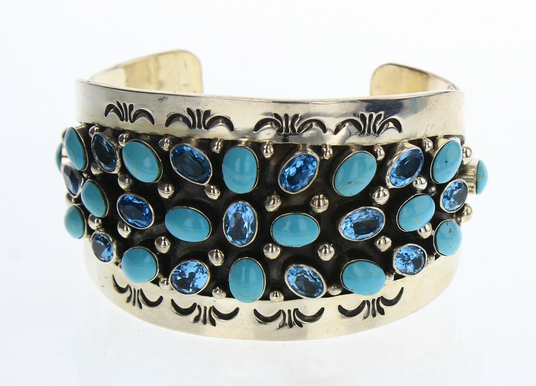 Vintage Sleeping Beauty Turquoise & Blue Topaz (1 of 3)