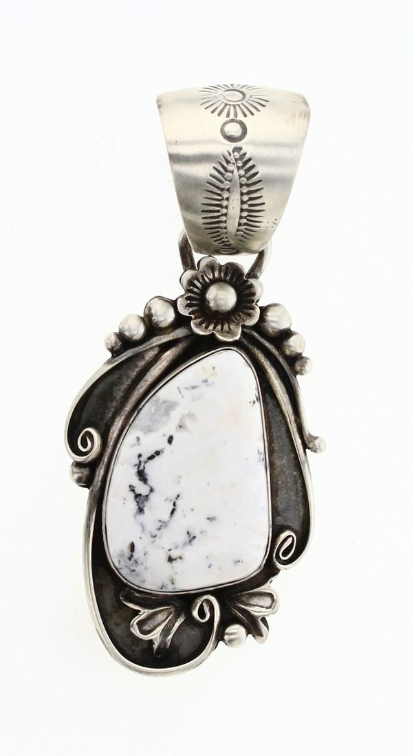 Jimmy Lee White Buffalo Drop Flower Pendant (1 of 2)