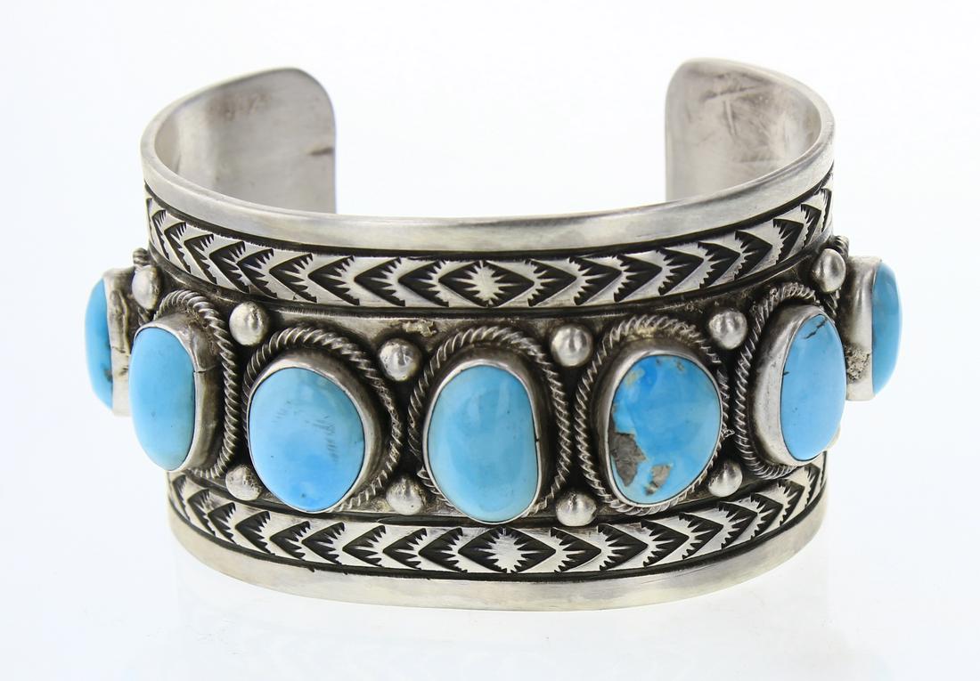 Boyd Ashley Sleeping Beauty Turquoise Wide Cuff (1 of 3)