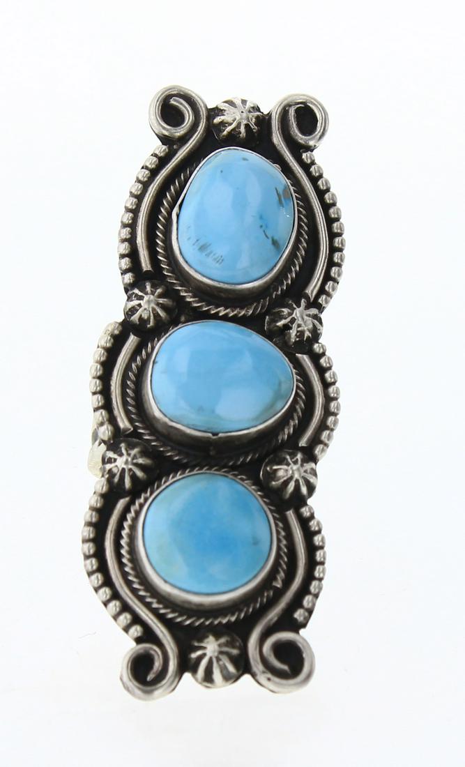 Kathleen Chavez Three Stone Freeform Turquoise (1 of 4)