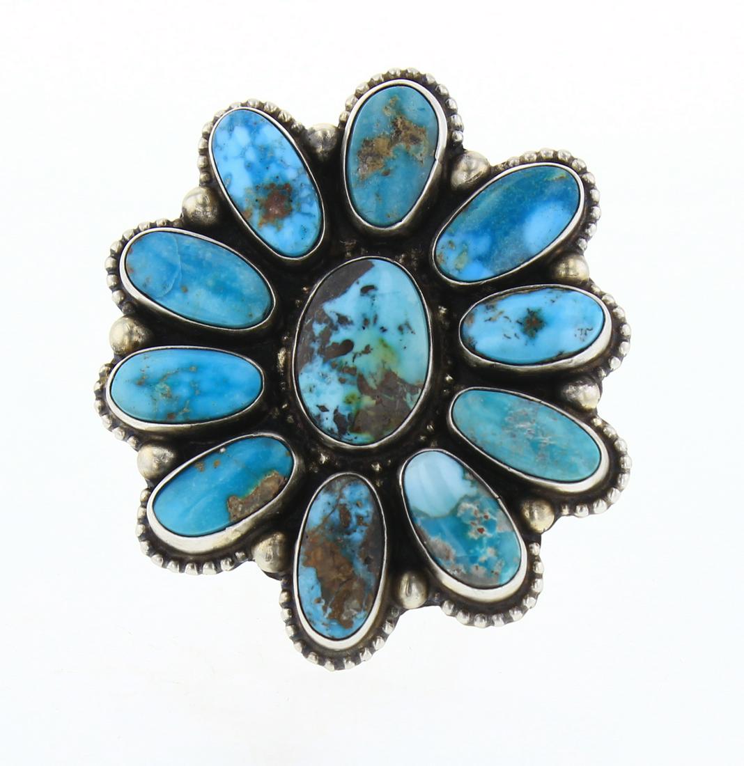 Kathleen Chavez Blue Gem Turquoise Elongated Cluster (1 of 3)