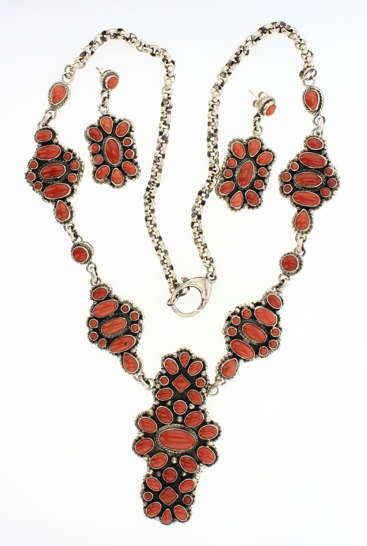 Betty Tom Vintage Mediterranean Ox Blood Coral Cluster (1 of 2)