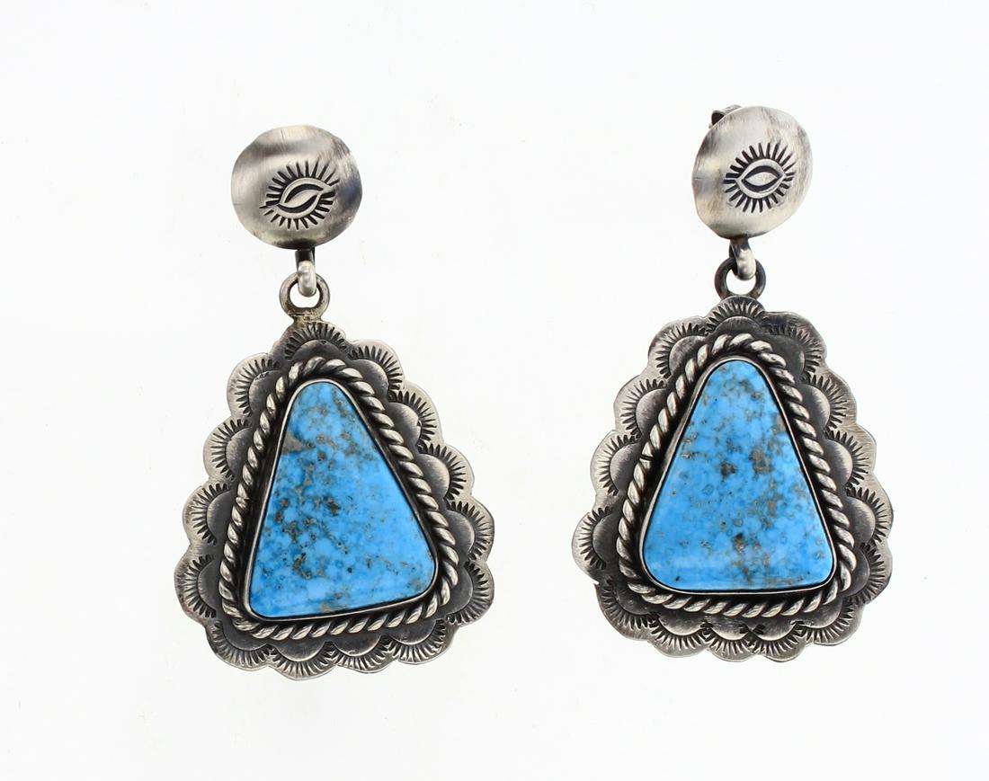 Esther Spencer Kingman Turquoise Post Earrings (1 of 2)