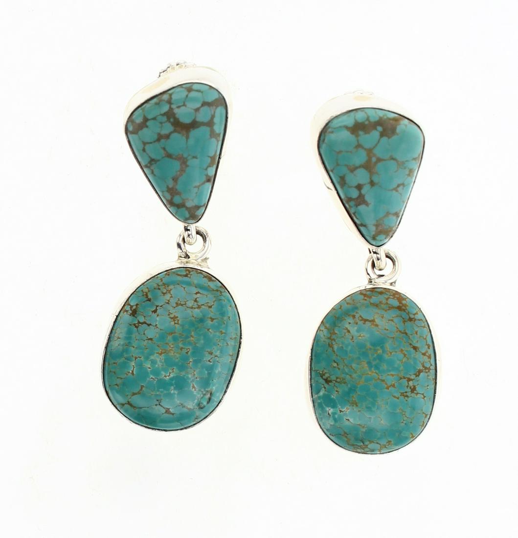 Esther Spencer Pilot Mountain Turquoise Post Earrings (1 of 2)