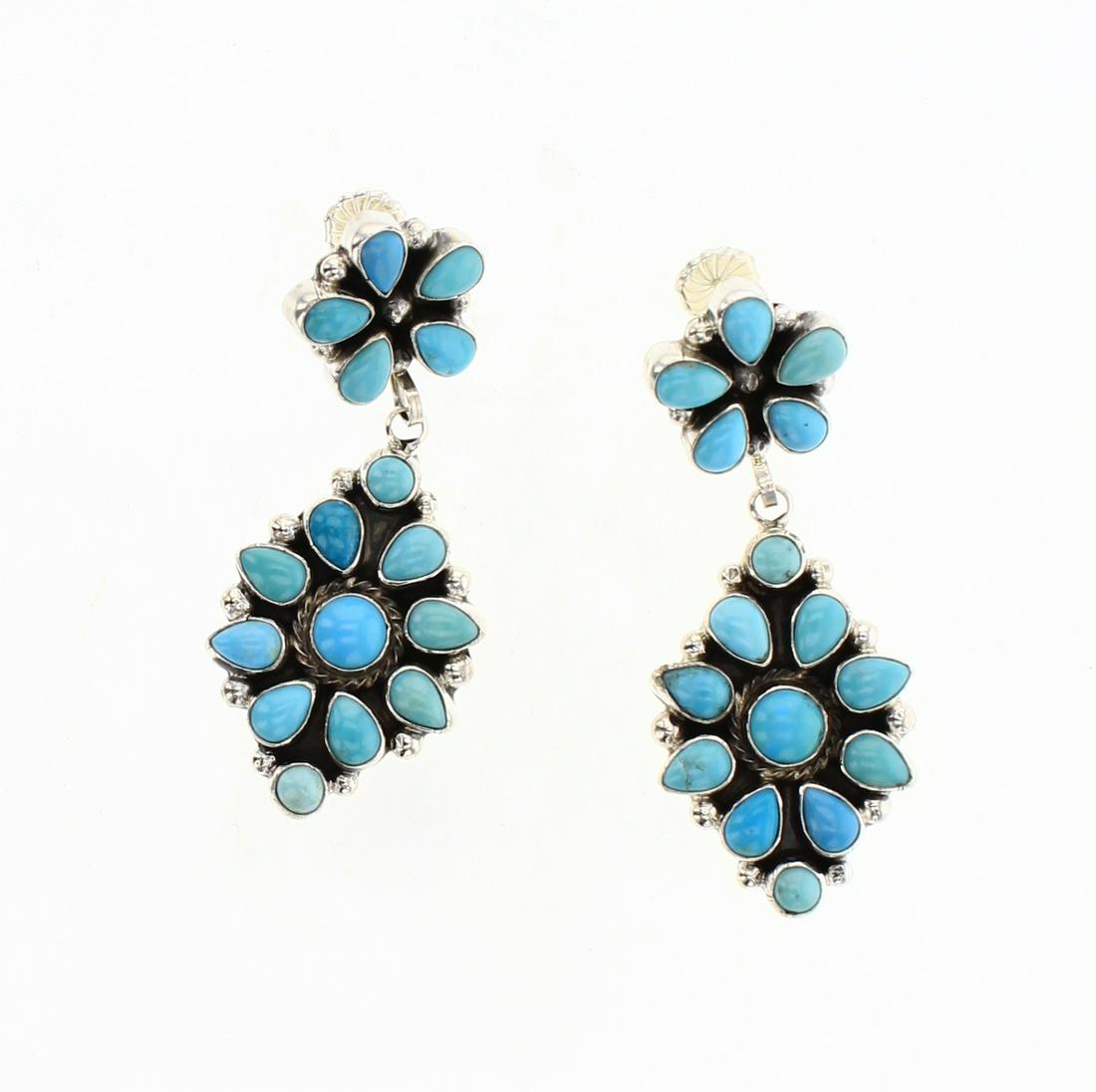 Esther Spencer Sonoran Turquoise Dangle Post Cluster (1 of 2)