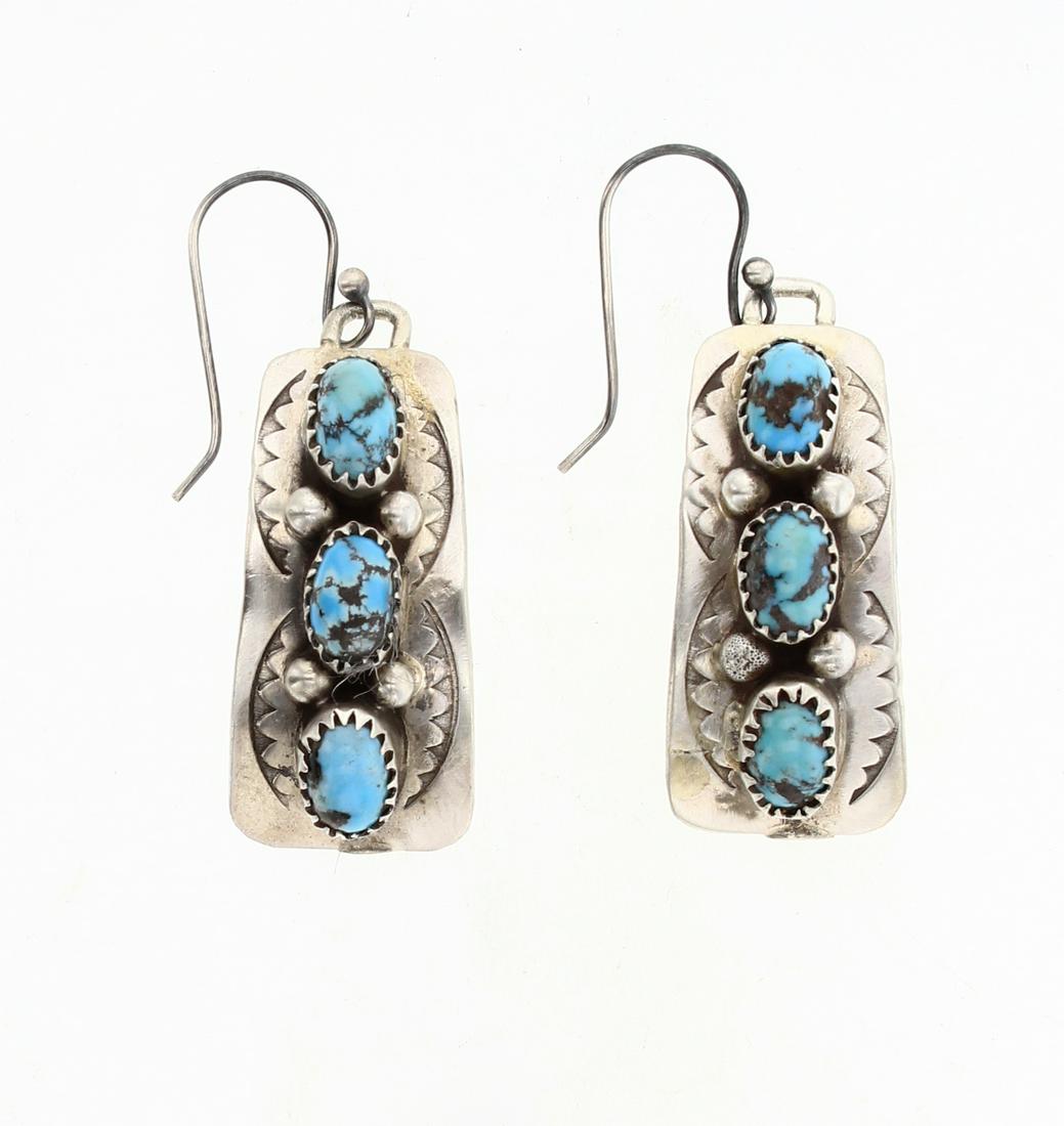Vintage Turquoise Hook Earrings (1 of 2)