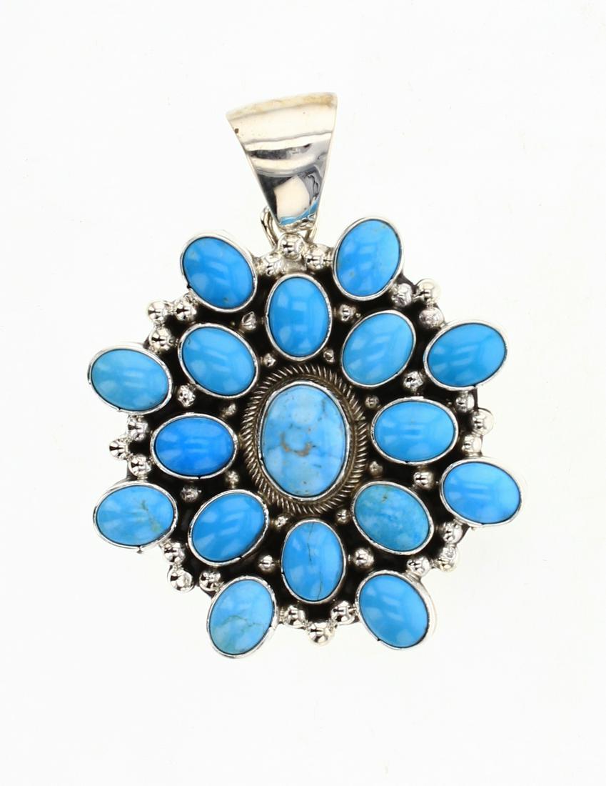 Eleanor Largo Kingman Turquoise Cluster Calibrated (1 of 2)