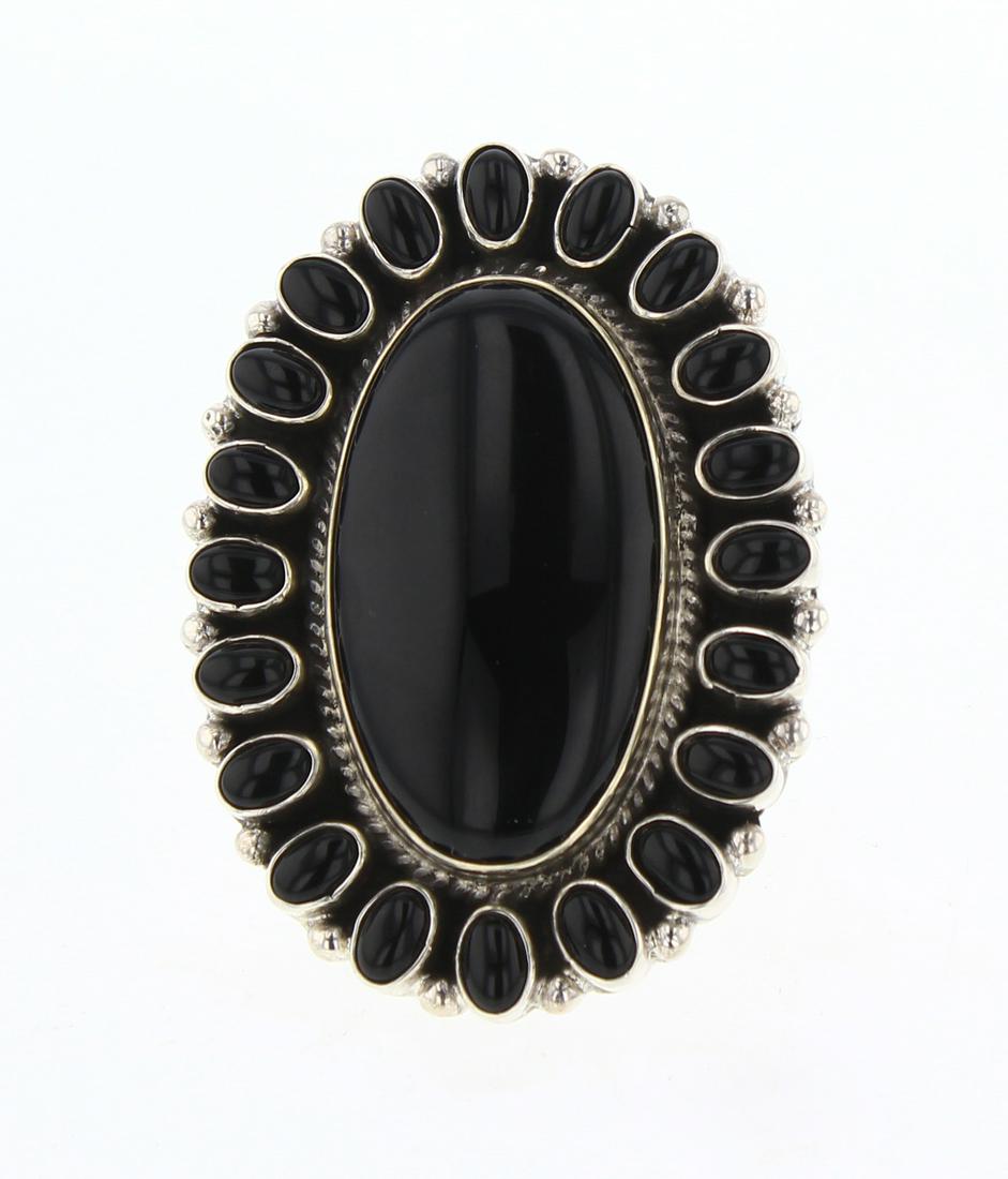 Black Onyx Cluster Ring (1 of 3)