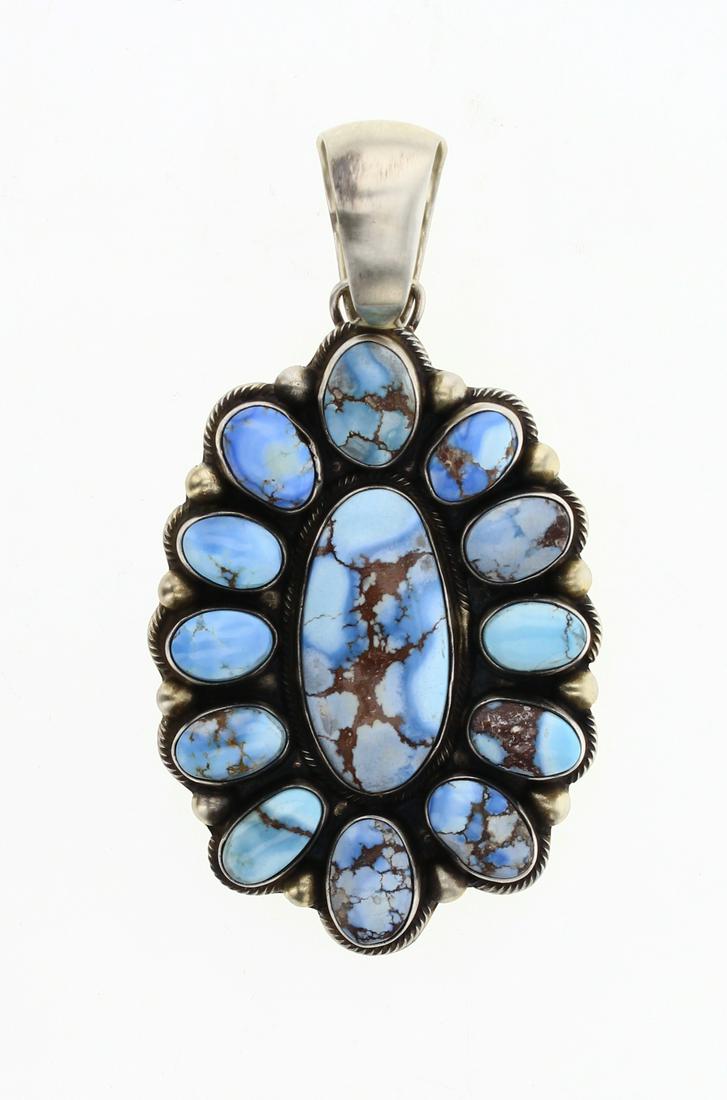 Kathleen Chavez Golden Hill Turquoise Cluster Pendant (1 of 2)