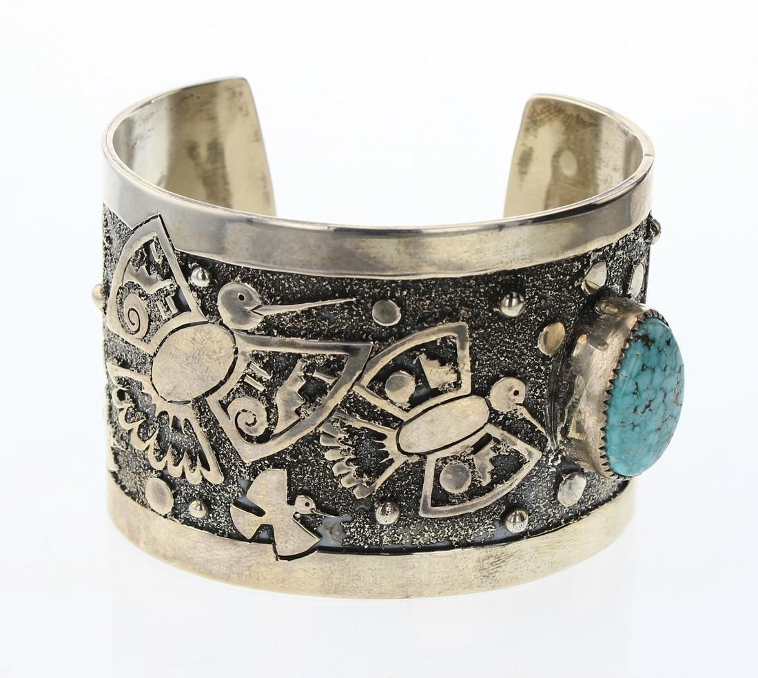 Andrew Begay Kingman Turquoise Story Teller Design (1 of 5)