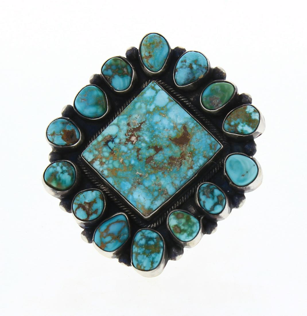 Bobby Johnson Turquoise Mountain Turquoise Cluster (1 of 3)