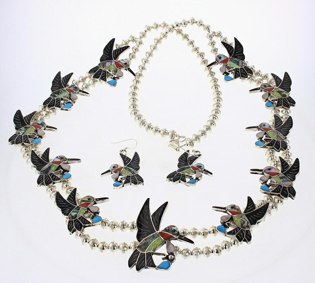 Edward Lukity Zuni Multi Color Inlay Humming Bird (1 of 2)