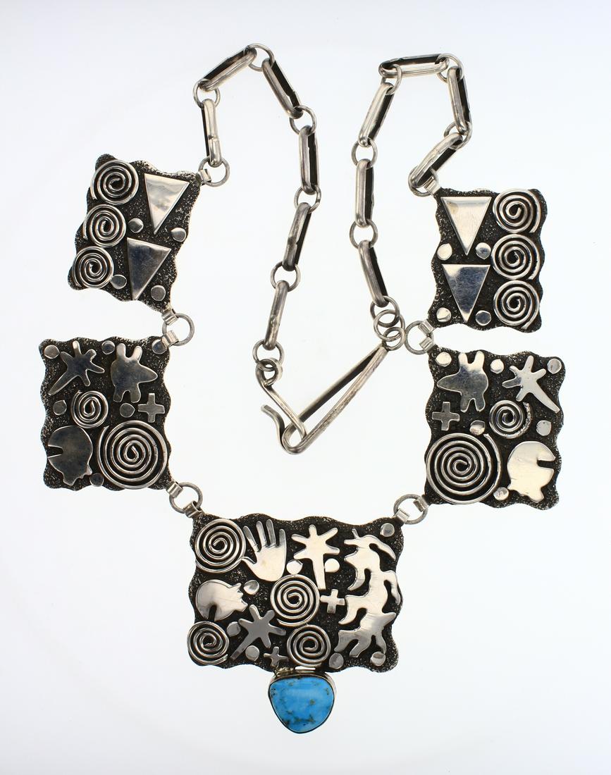 Alex Sanchez Hieroglyph Overlay Necklace (1 of 2)