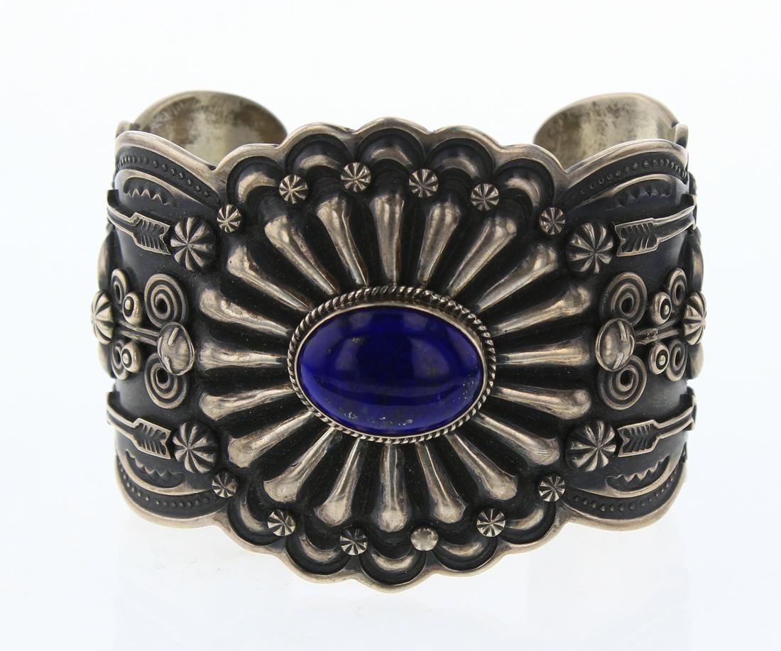 Darryl Cadman Lapis Arrow Overlay Cuff Bracelet (1 of 3)
