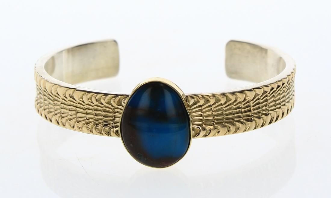 Marc Antia Bisbee Turquoise 14K Gold Over Sterling (1 of 3)