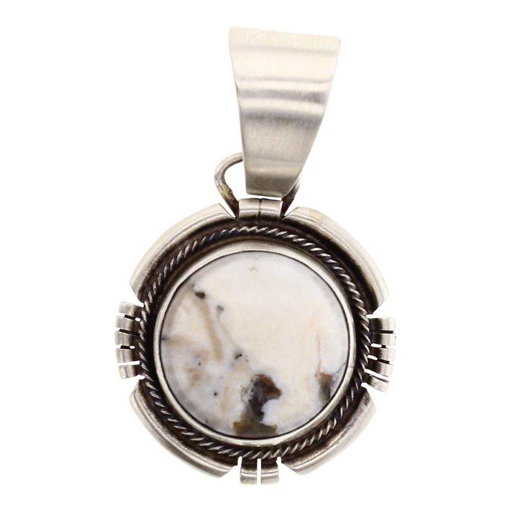 Sheila Becenti White Buffalo Pendant (1 of 2)