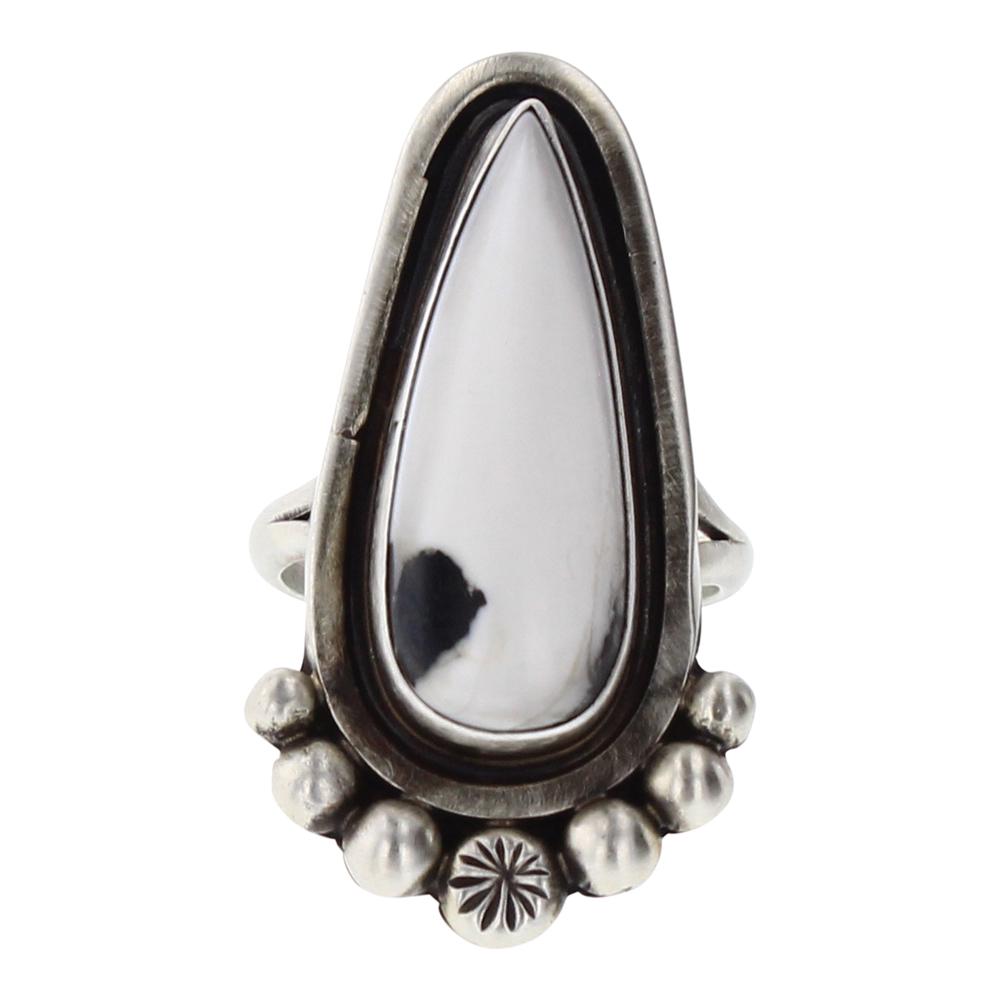Sheila Becenti White Buffalo Ring (1 of 4)