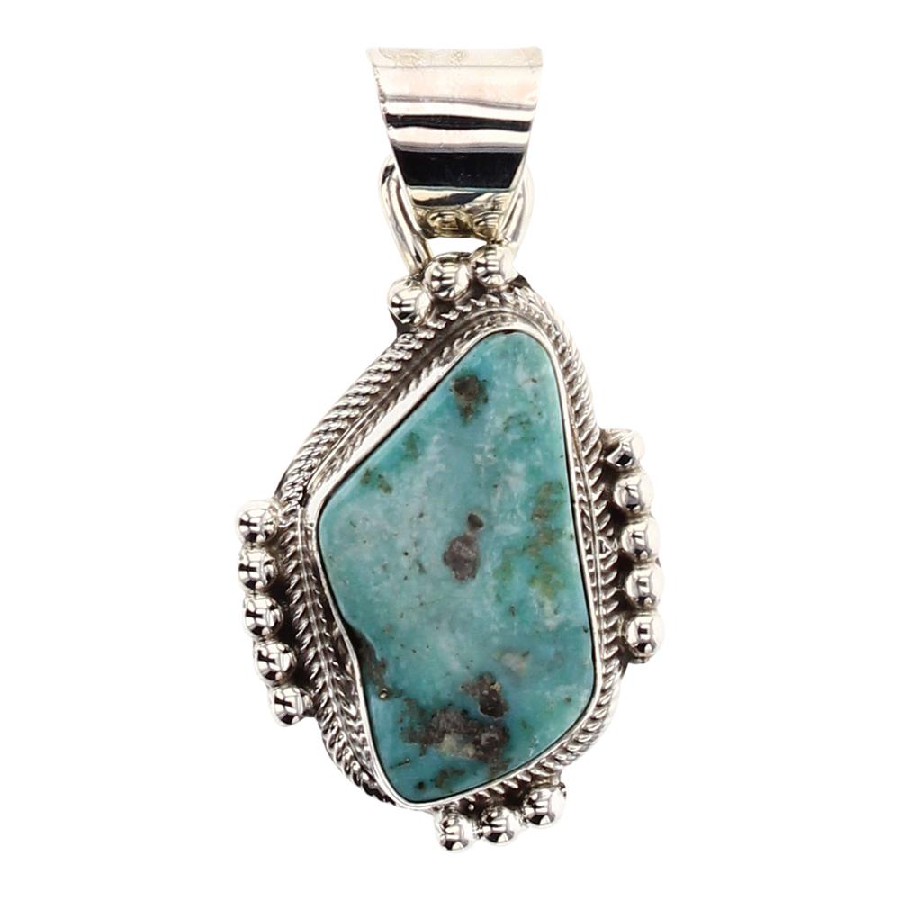 Sheila Becenti Sonoran Turquoise Contemporary Pendant (1 of 2)