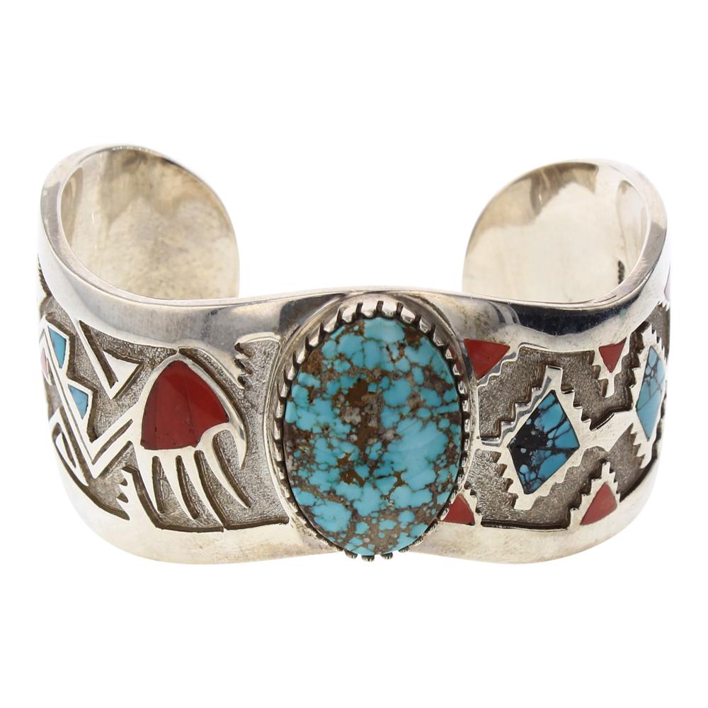 Michael Perry Turquoise & Coral Inlay Overlay Mixed (1 of 3)