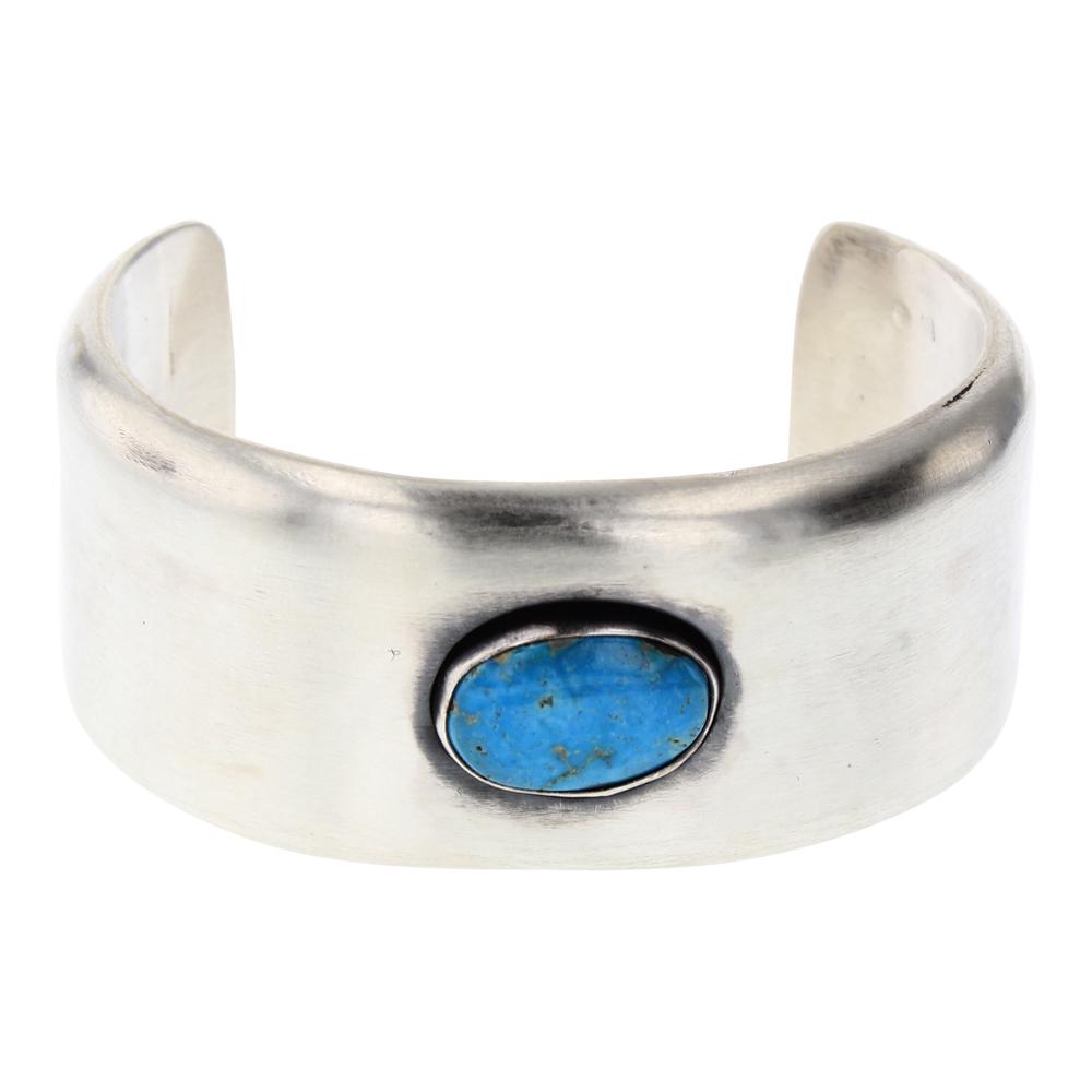 Vintage Kingman Turquoise Shadow Box Cuff Bracelet (1 of 3)